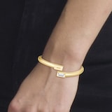 BOSS Ladies Clia Light Yellow Gold Plated Crystal Bracelet