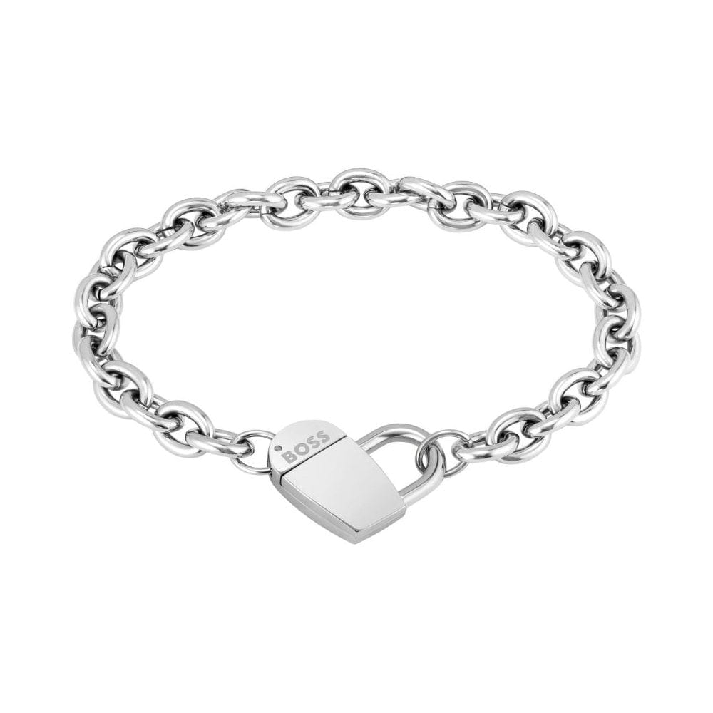 BOSS Ladies Dinya Stainless Steel Heart Bracelet BOSS Ladies Dinya Stainless Steel Heart Bracelet