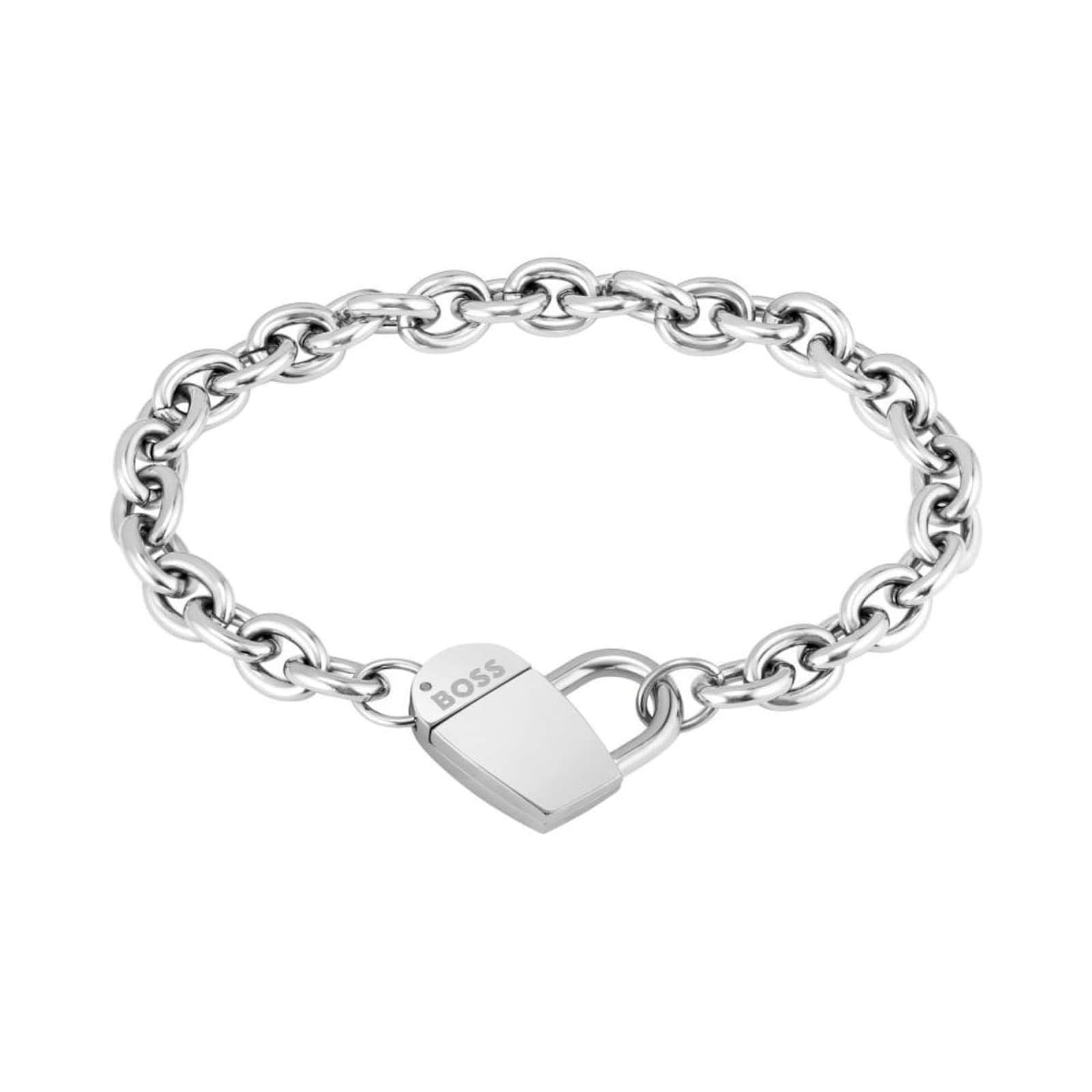 BOSS Ladies Dinya Stainless Steel Heart Bracelet 1580418 | Goldsmiths