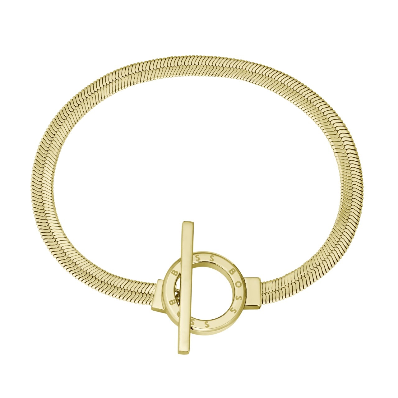 BOSS Ladies BOSS Zia Yellow Gold Coloured Chain Bracelet
