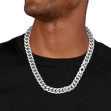 BOSS Gents BOSS Kassy Stainless Steel Chain Logo Necklace