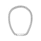 BOSS Mens Kassy Stainless Steel Chain Logo Necklace