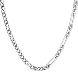 37990364 - Gents BOSS Mattini Stainless Steel Chain 
Links Necklace