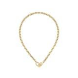 BOSS Ladies BOSS Dinya Yellow Gold Coloured Heart Necklace