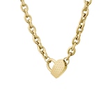 BOSS Dinya Gold Coloured Heart Necklace
