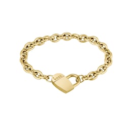 37990369 - Ladies BOSS Dinya Yellow Gold Coloured Heart Bracelet