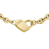 BOSS Ladies BOSS Dinya Yellow Gold Coloured Heart Bracelet