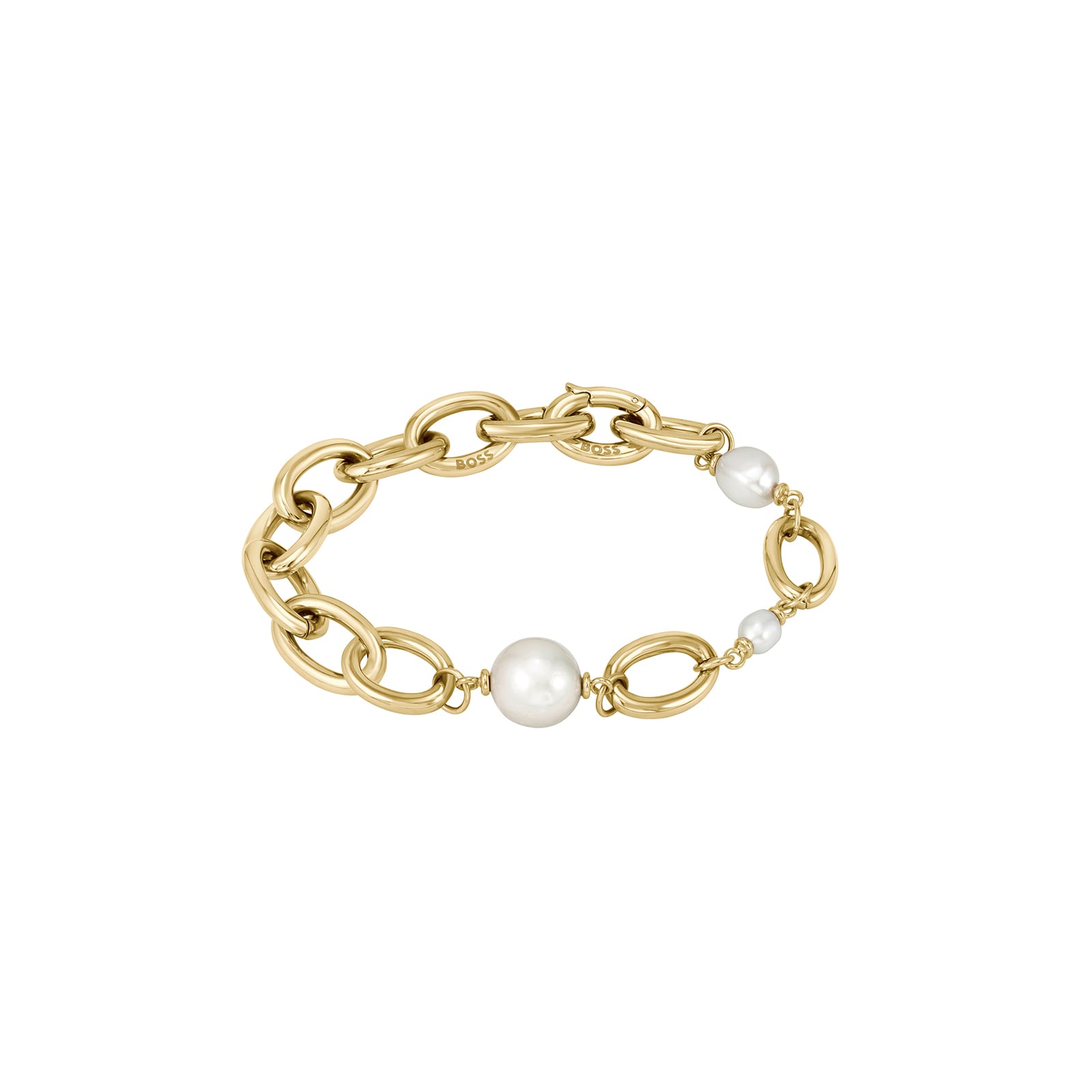 Leah Gold Coloured Baroque Pearl Bracelet