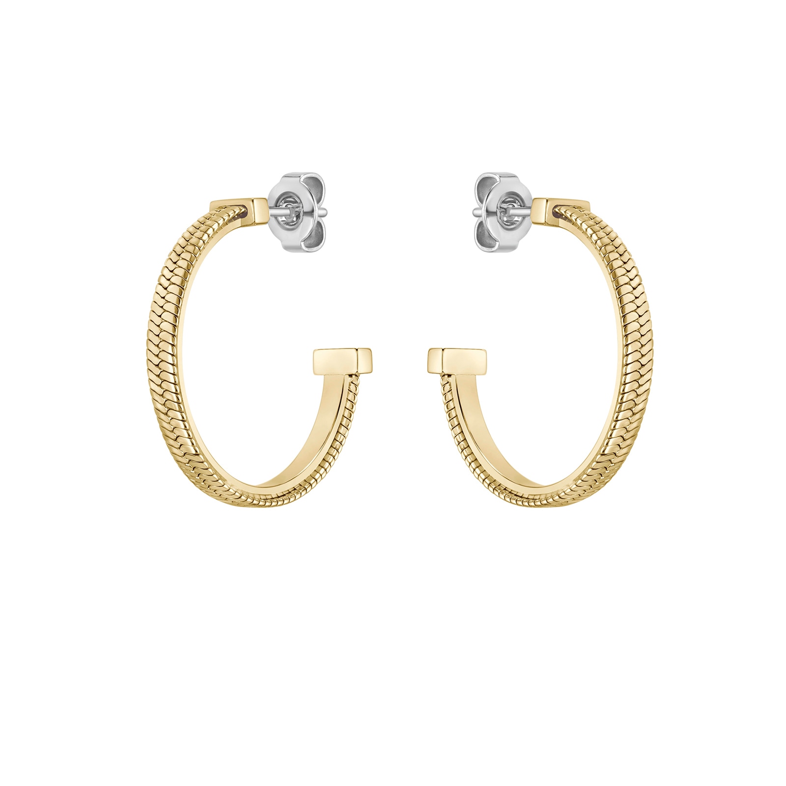 Zia Gold Coloured Hoop Earrings