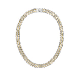 BOSS Ladies BOSS Isla Yellow Gold IP & Stainless Steel Mesh Necklace