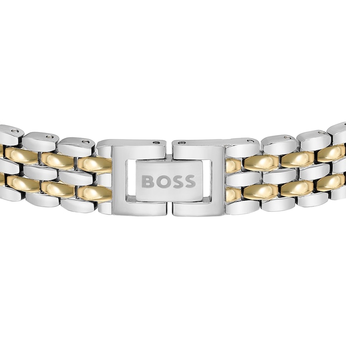 BOSS Isla Gold Coloured & Stainless Steel Mesh Bracelet