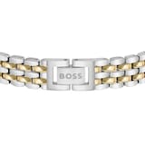 BOSS Isla Gold Coloured & Stainless Steel Mesh Bracelet