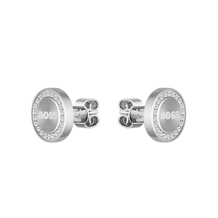 BOSS Iona Stainless Steel Stud Earrings