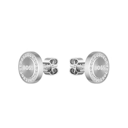 37990378 - Ladies BOSS Iona Stainless Steel Stud Earrings