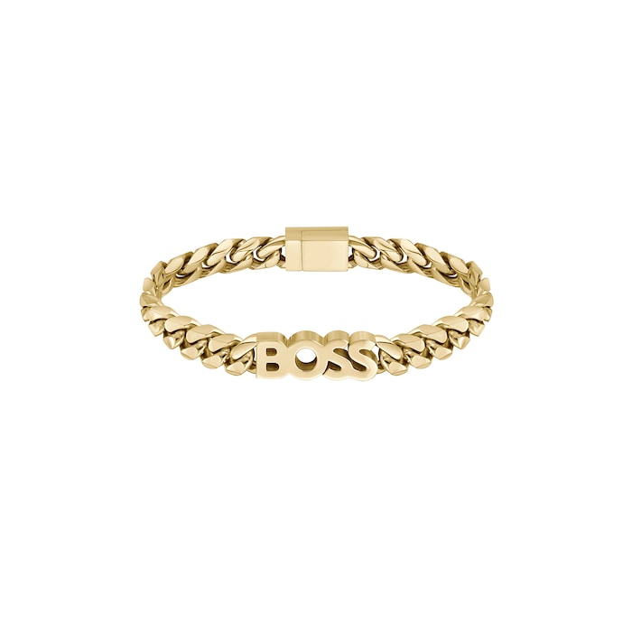 BOSS Gents BOSS Kassy Gold Coloured Chain Bracelet