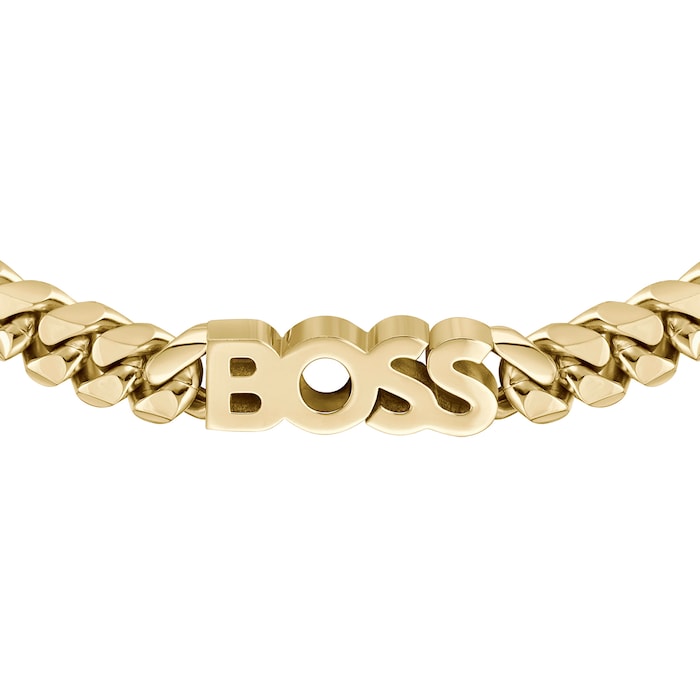 BOSS Gents BOSS Kassy Gold Coloured Chain Bracelet