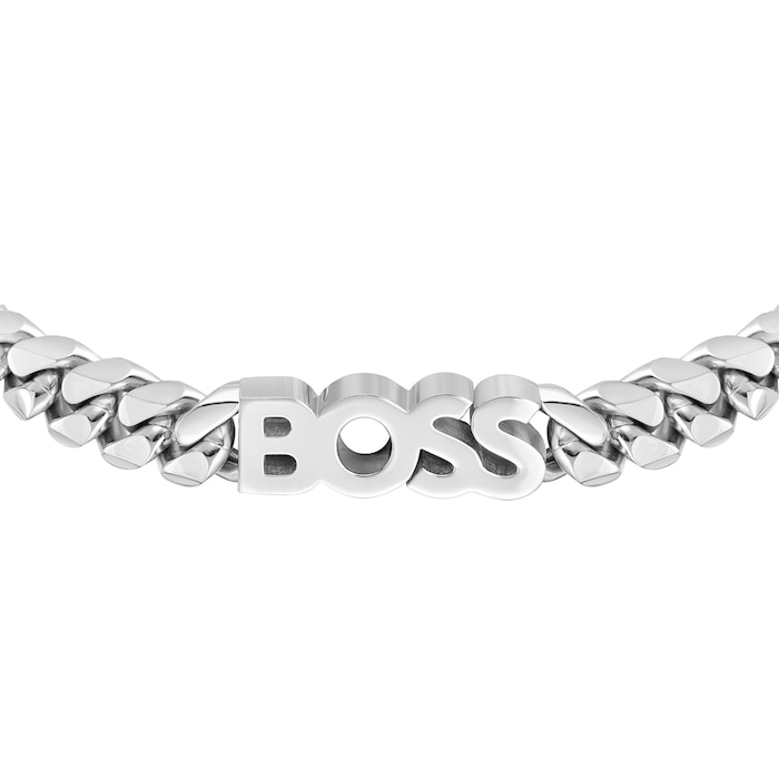 BOSS Mens Kassy Stainless Steel Chain Bracelet