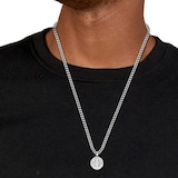 BOSS Gents BOSS North Stainless Steel Chain Pendant