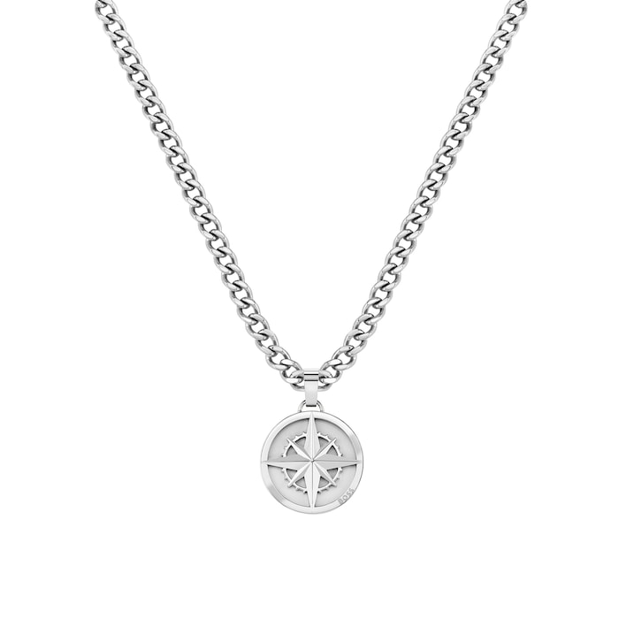 BOSS Gents BOSS North Stainless Steel Chain Pendant