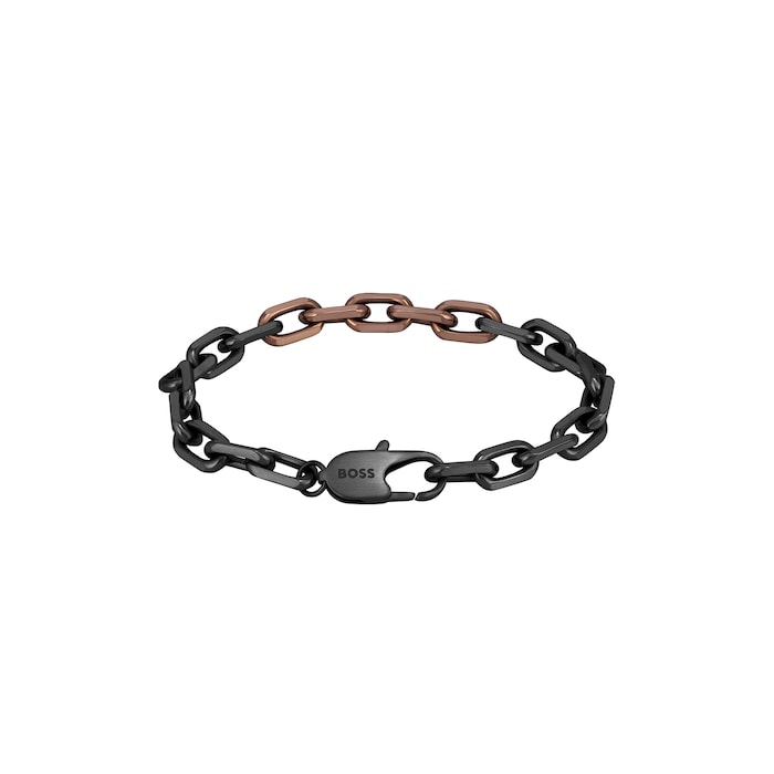 BOSS Gents BOSS Kane Black Stainless Steel Bracelet