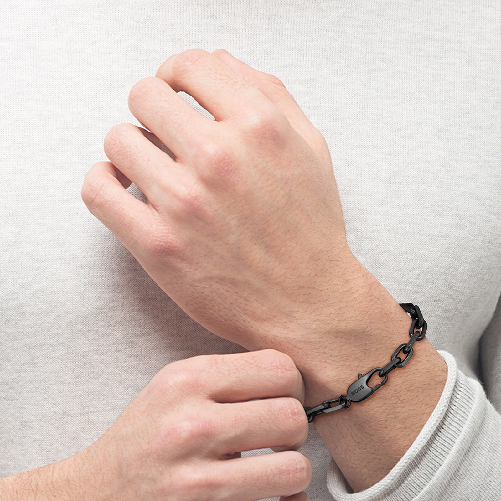 BOSS Mens GQ Kane Stainless Steel Bracelet 1580503M Goldsmiths