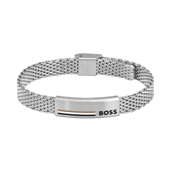 BOSS Gents BOSS Alen Stainless Steel Mesh Bracelet