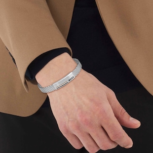 BOSS Gents BOSS Alen Stainless Steel Mesh Bracelet
