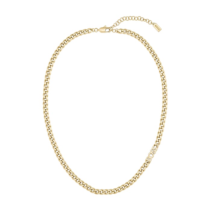 BOSS Ladies BOSS Kassy Light Gold IP Necklace