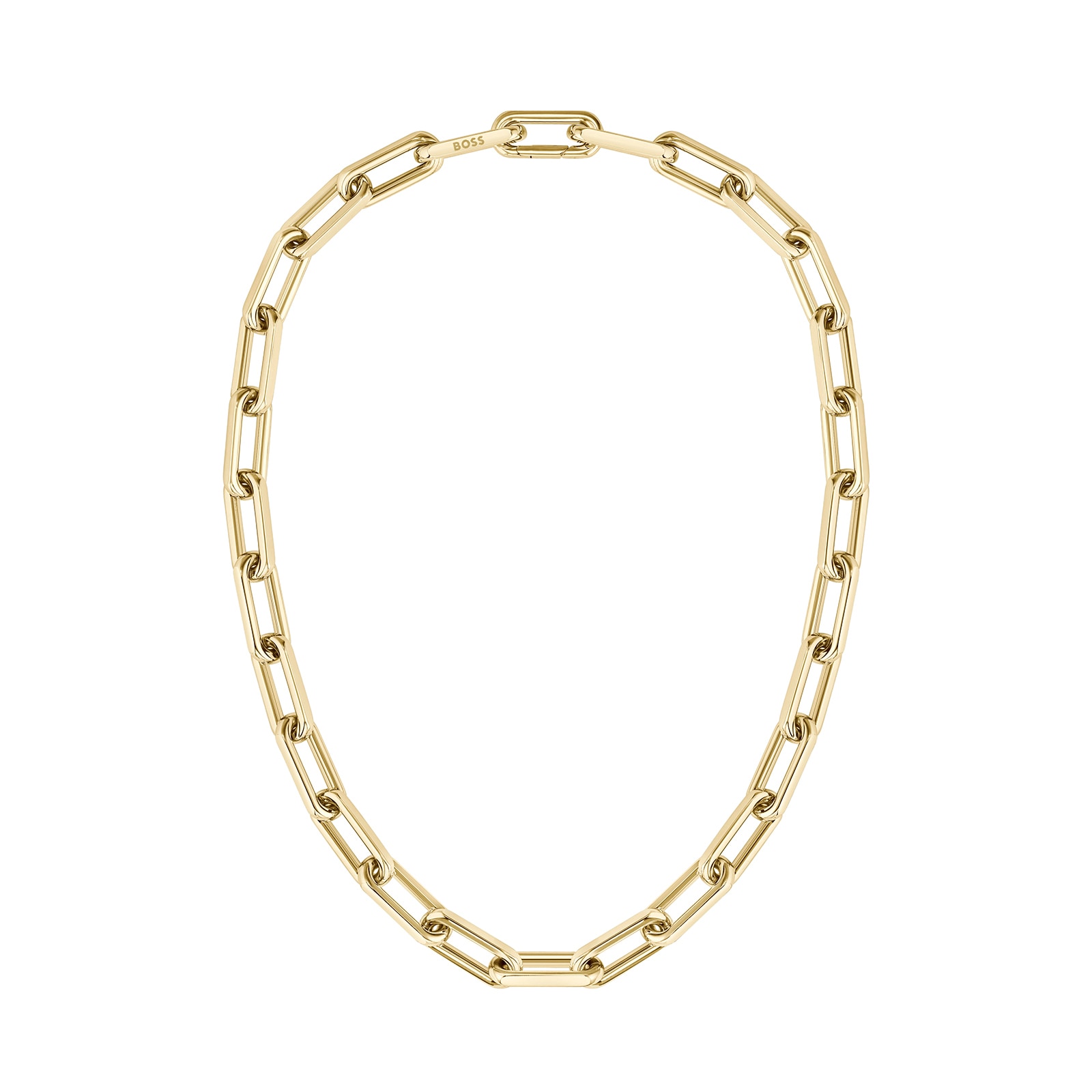 BOSS Ladies BOSS Halia Light Gold Coloured Linked Necklace