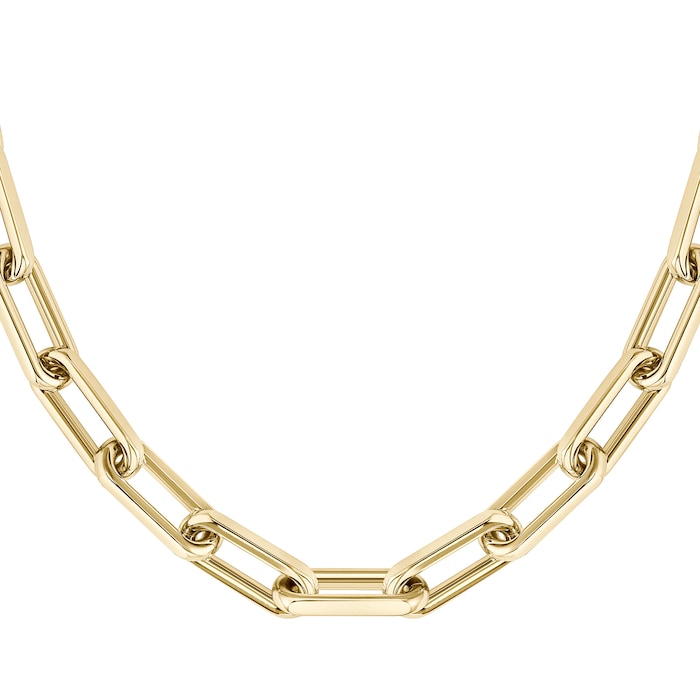 BOSS Ladies BOSS Halia Light Gold Coloured Linked Necklace