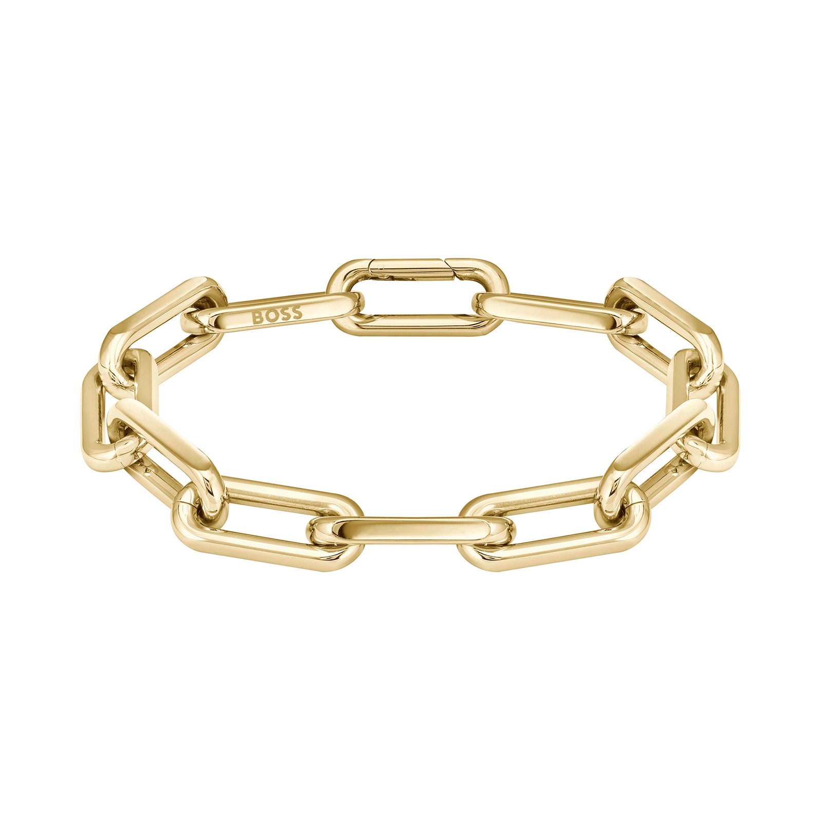 BOSS Ladies BOSS Halia Light Yellow Gold Coloured Linked Bracelet