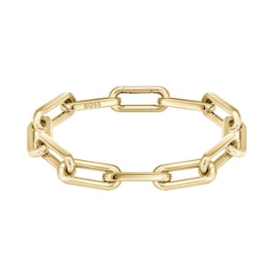 BOSS Ladies BOSS Halia Light Yellow Gold Coloured Linked Bracelet