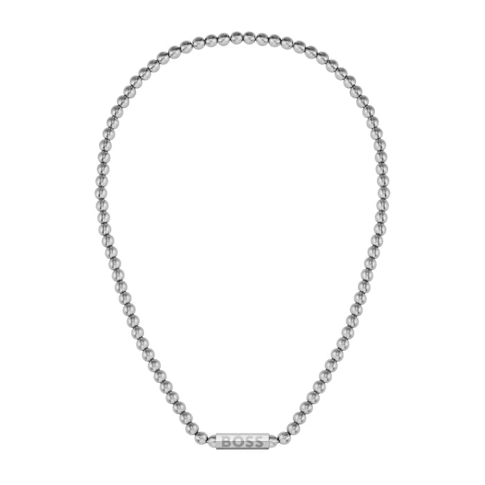 Hugo Boss Gents BOSS Stainless Steel Sphere Beaded Necklace