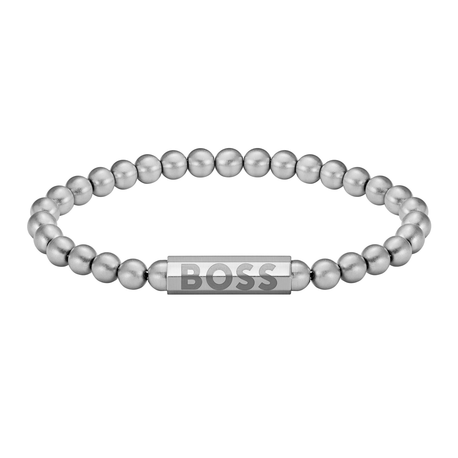 BOSS Gents BOSS Stainless Steel Sphere Beaded Bracelet