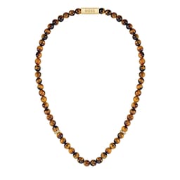 37990535 - Gents BOSS Tiger Eye Beaded Necklace