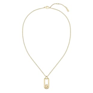 Boss Ladies BOSS Double B Yellow Gold Coloured Necklace