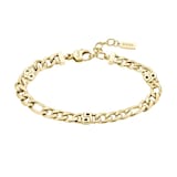 Hugo Boss Ladies BOSS Double B Yellow Gold Coloured Bracelet