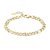 Hugo Boss Ladies BOSS Double B Yellow Gold Coloured Bracelet