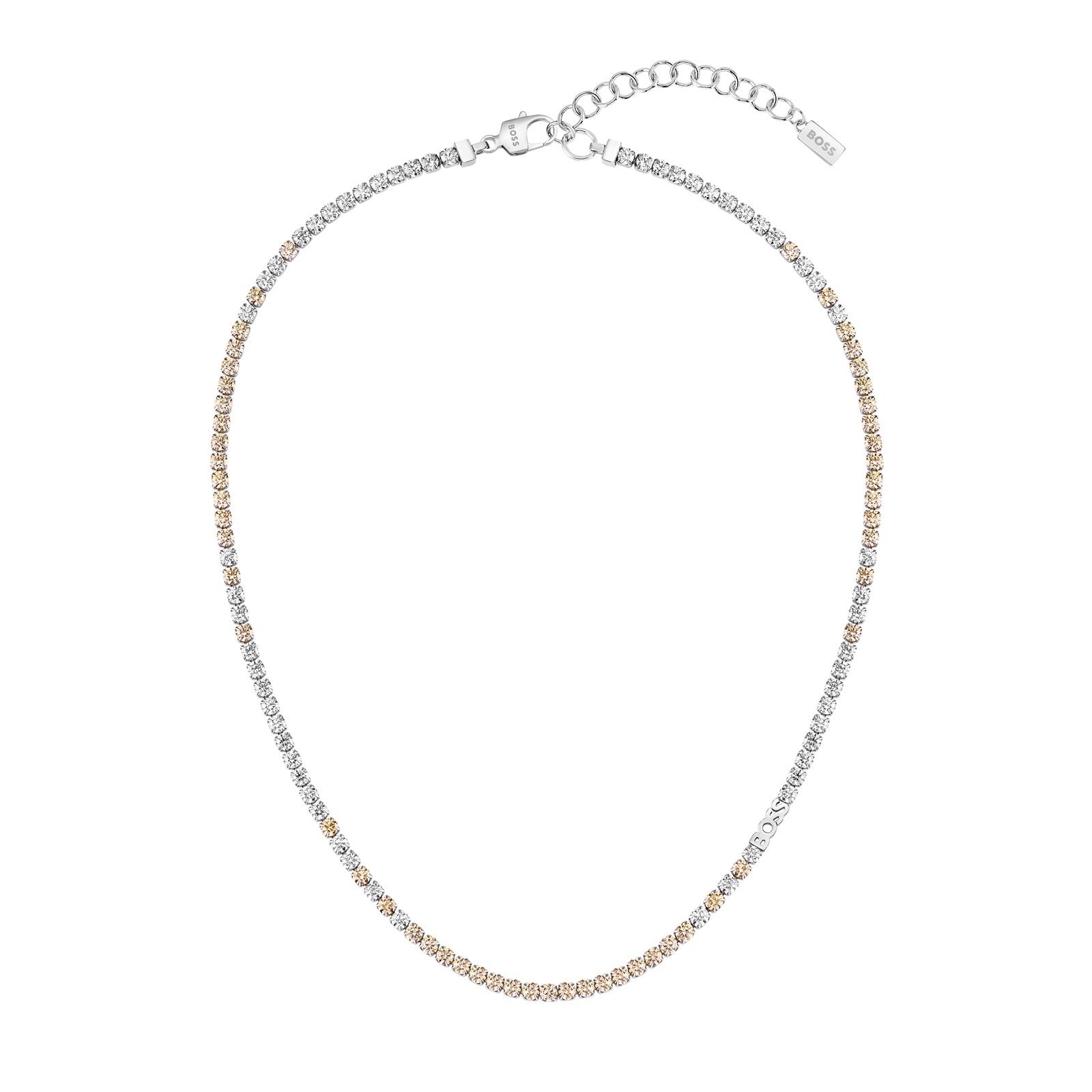 BOSS Ladies BOSS Kassy Multi Coloured Crystal Necklace