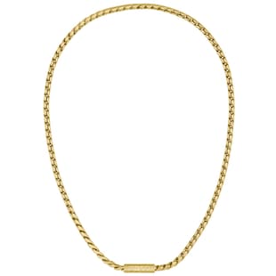 BOSS Gents BOSS Doran Yellow Gold Coloured Chain Link Necklace