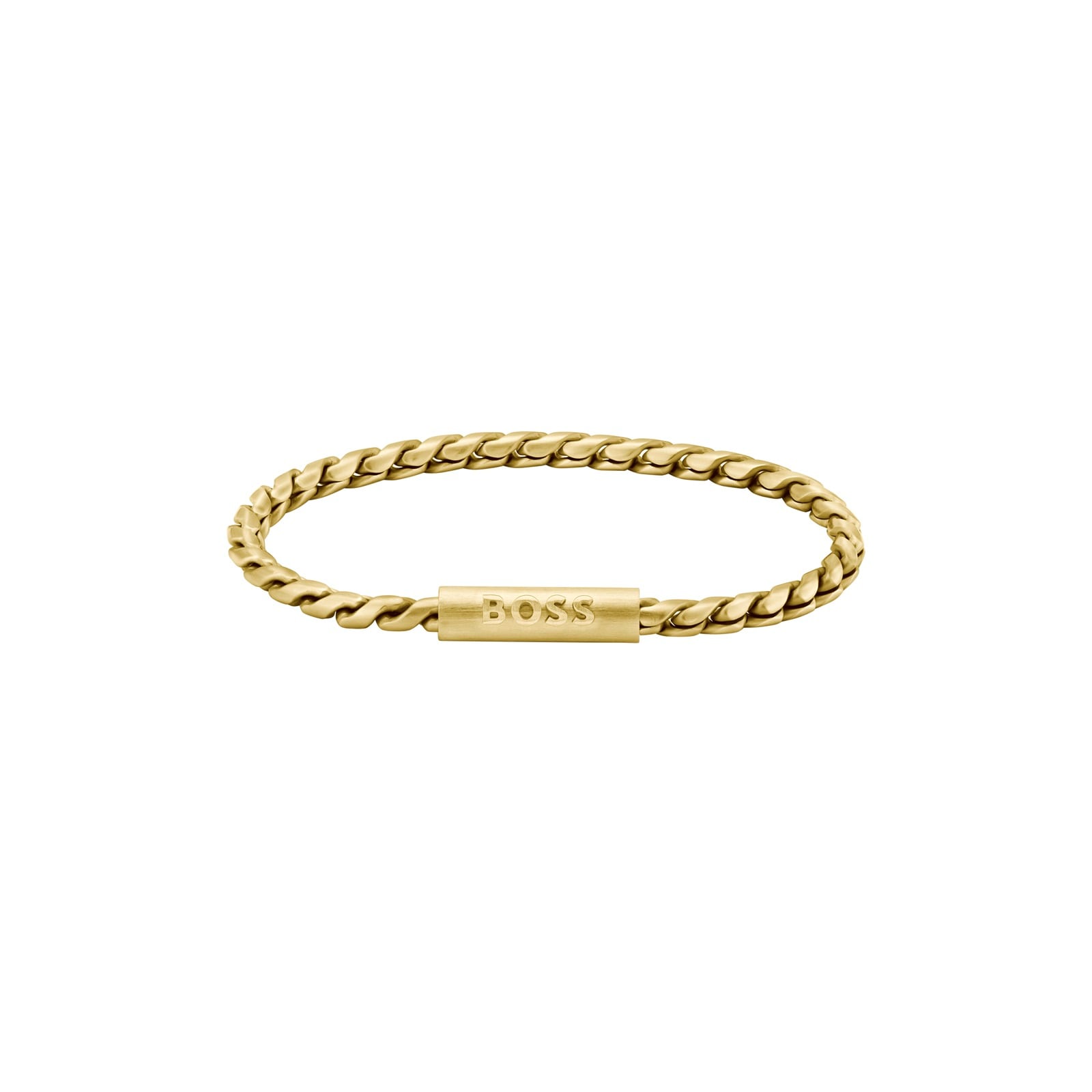 BOSS Gents BOSS Doran Yellow Gold Coloured Chain Link Bracelet
