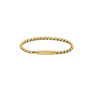 BOSS Gents BOSS Doran Yellow Gold Coloured Chain Link Bracelet