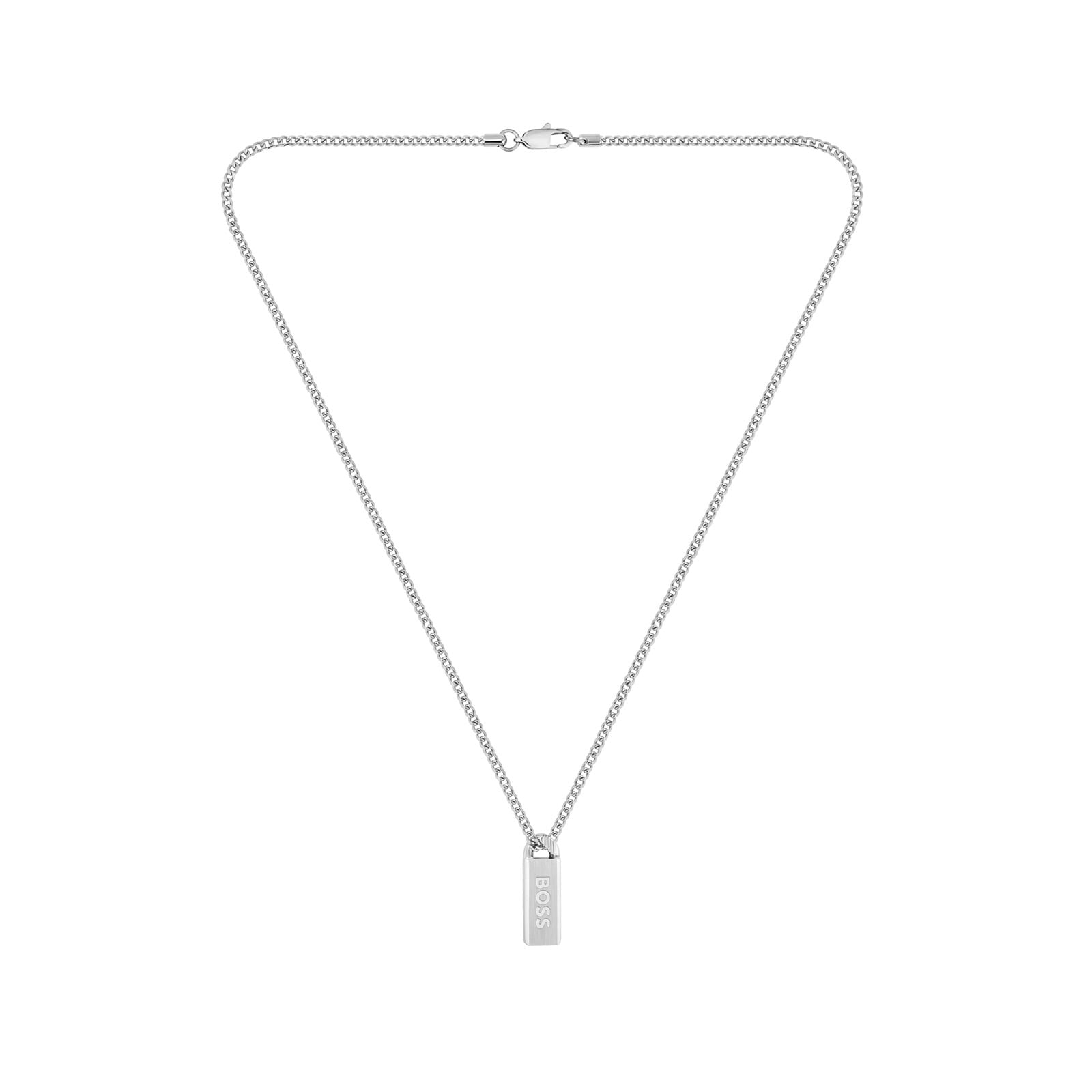 BOSS Gents BOSS Kassy Stainless Steel 
Black Enamel Pendant