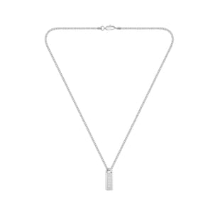 BOSS Gents BOSS Kassy Stainless Steel & Black Enamel Pendant