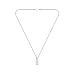 37990563 - Gents BOSS Kassy Stainless Steel & Black Enamel Pendant