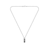 Boss Gents BOSS Kassy Stainless Steel & Black Enamel Pendant