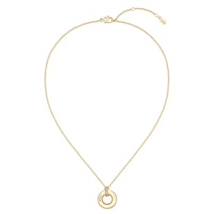 BOSS Ladies BOSS Live Yellow Gold Coloured Circle Pendant