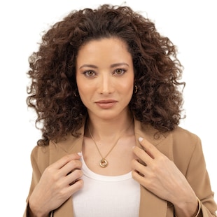 BOSS Ladies BOSS Live Yellow Gold Coloured Circle Pendant