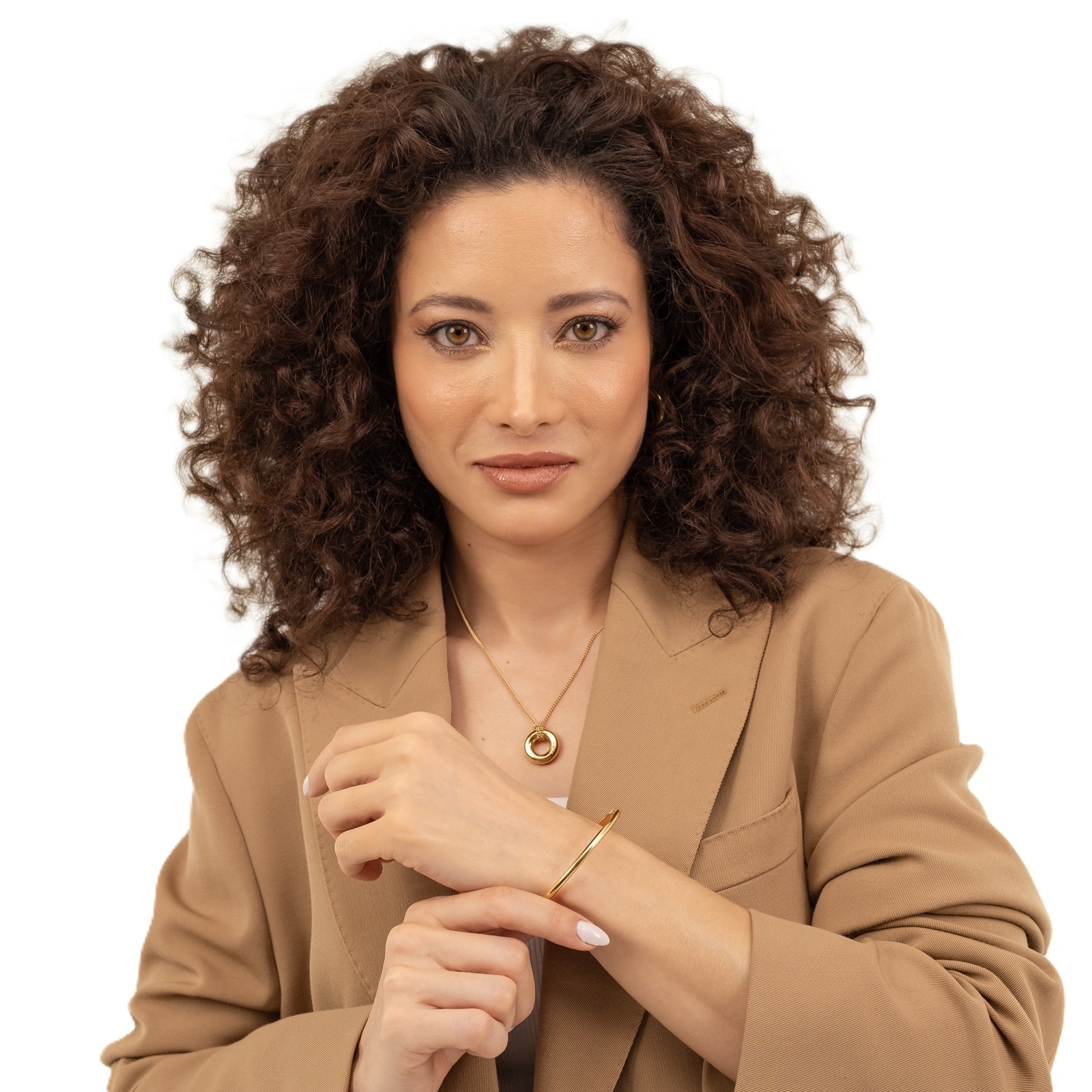 BOSS Ladies BOSS Live Yellow Gold Coloured Bangle