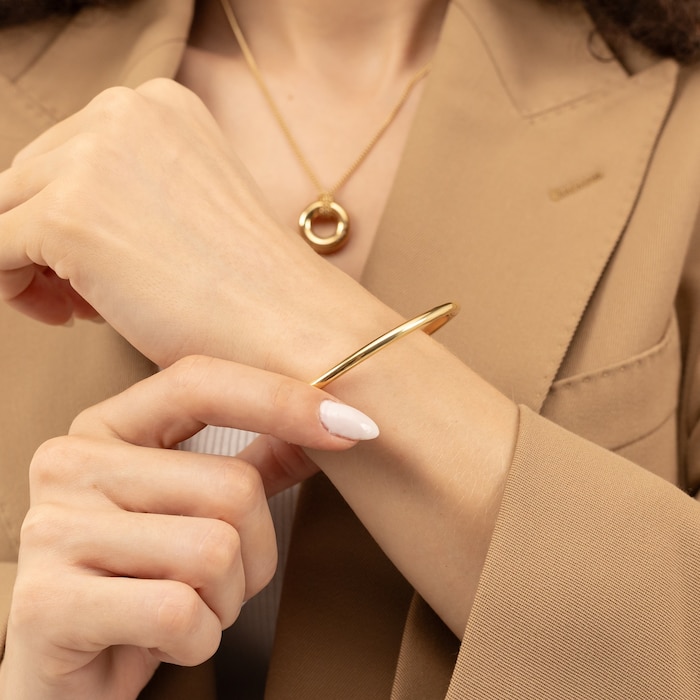 Boss Ladies BOSS Live Yellow Gold Coloured Bangle